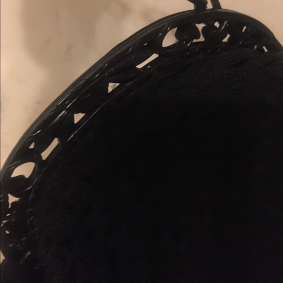 1950s Unique Vintage Black Crochet Clutch Bag♥️ - Picture 2 of 8